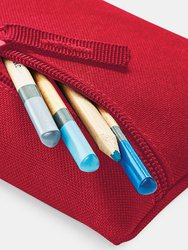 Quadra Classic Zip Up Pencil Case (Classic Red) (One Size)