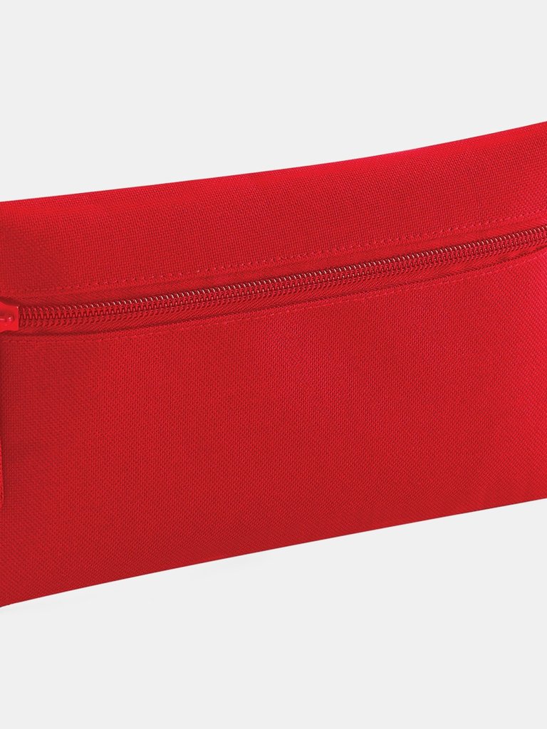 Quadra Classic Zip Up Pencil Case (Pack of 2) (Classic Red) (One Size)