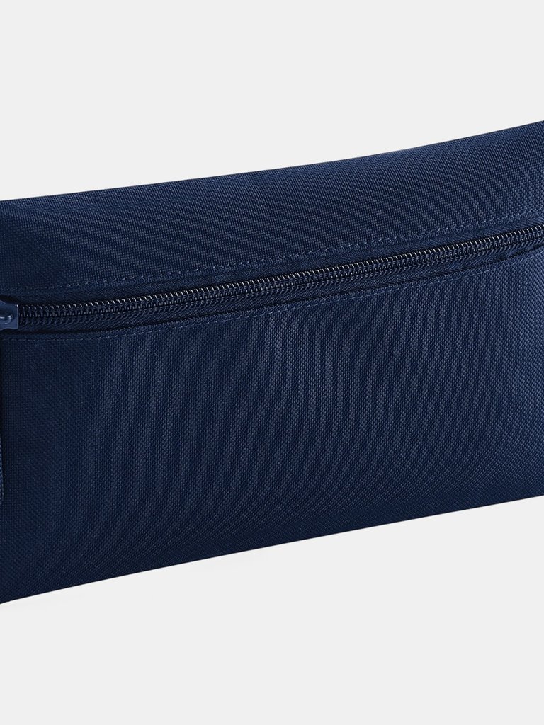 Quadra Classic Zip Up Pencil Case (Pack of 2) (French Navy) (One Size)