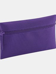 Quadra Classic Zip Up Pencil Case (Pack of 2) (Purple) (One Size)