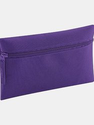 Quadra Classic Zip Up Pencil Case (Purple) (One Size)