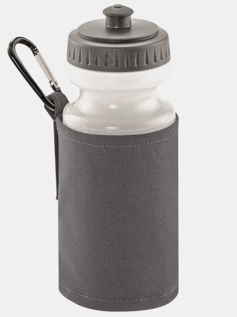 Quadra Water Bottle and Holder (Graphite/Gray) (One Size) - Graphite/Gray