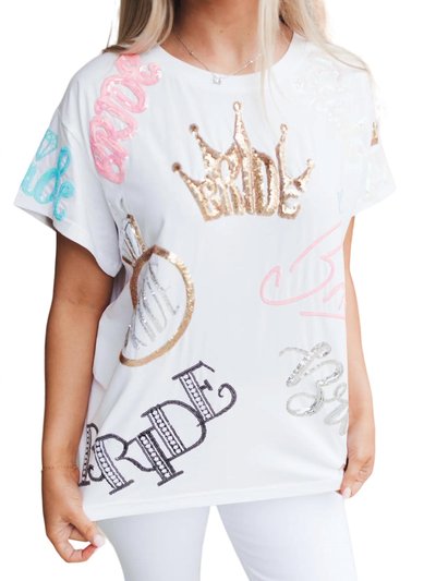 QUEEN OF SPARKLES Bride All Over Tee product