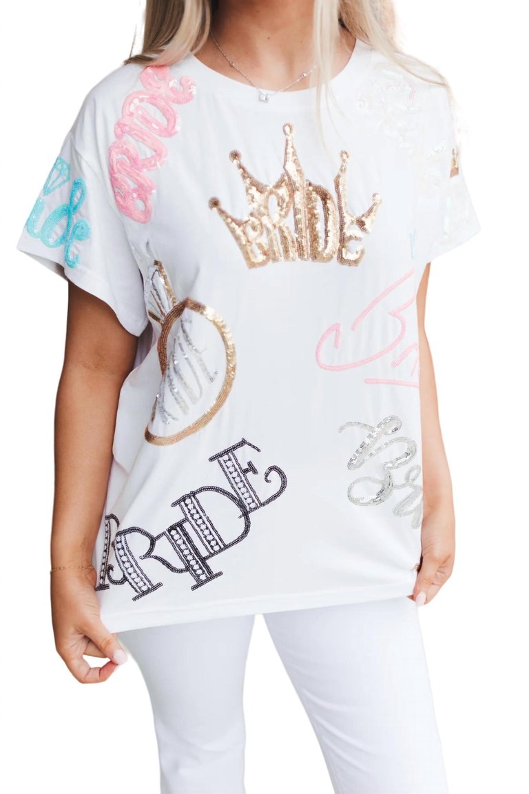 Bride All Over Tee - White