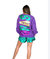 Mardi Gras Foil Sweatshirt In Purple