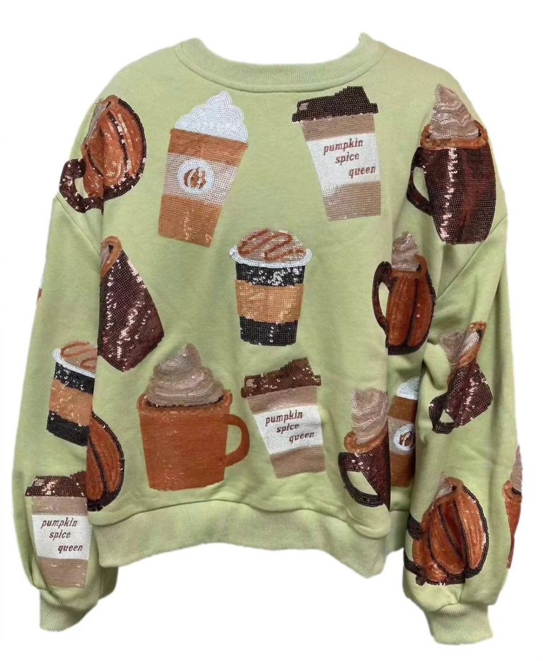 Pumpkin Spice Queen Sweatshirt - Green