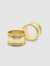 The Lillian Brass Napkin Ring Set - Gold