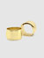 The Nadine Brass Napkin Ring Set - Gold