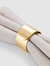 The Nadine Brass Napkin Ring Set