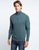 Bradley Cashmere Quarter Zip Sweatshirt - Blue/Green Heather