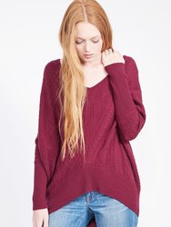 Cashmere Cable Oversized Sweater