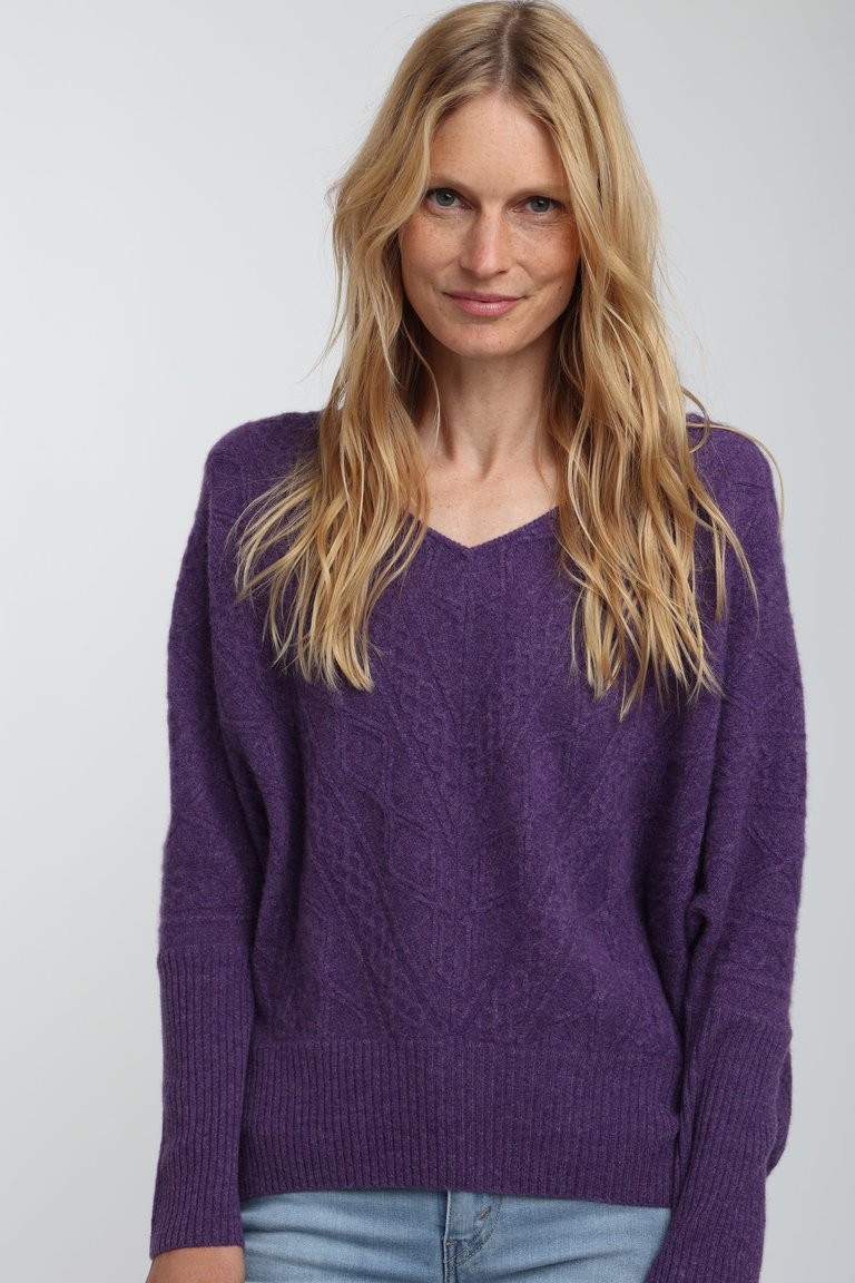 Cashmere Cable Oversized Sweater