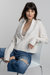 Cashmere Fringe Cardigan - Cream