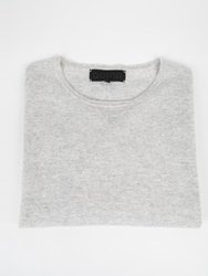 Cashmere Linen Scoop Hem Sweater - Infuse