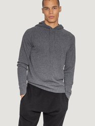 Cashmere Pullover Hoodie - Charcoal