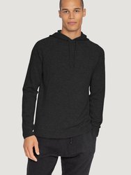 Cashmere Pullover Hoodie - Black