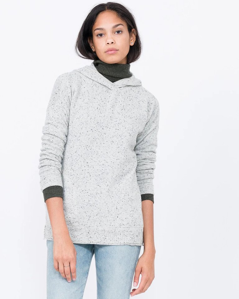 Chandra Cashmere Hoodie - Frost