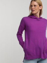 Chandra Cashmere Hoodie - French Violet