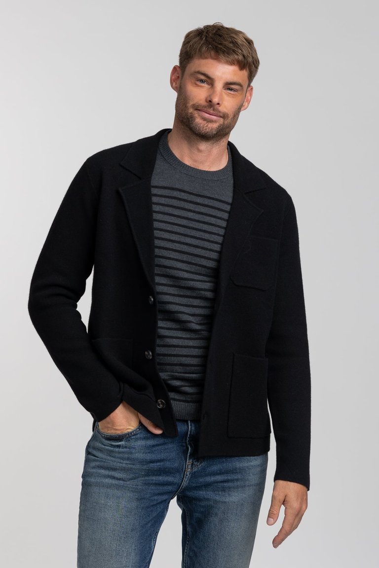 Chore Wool Blazer Jacket - Black