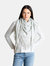 Dropped Needle Cashmere Scarf - Frost