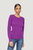 Khloe Cashmere Crewneck Sweater - Violet