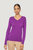 Kim Cashmere V-Neck Sweater - Violet
