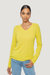 Kim Cashmere V-Neck Sweater - Yellow