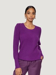 Knit Cashmere Sweater - Violet