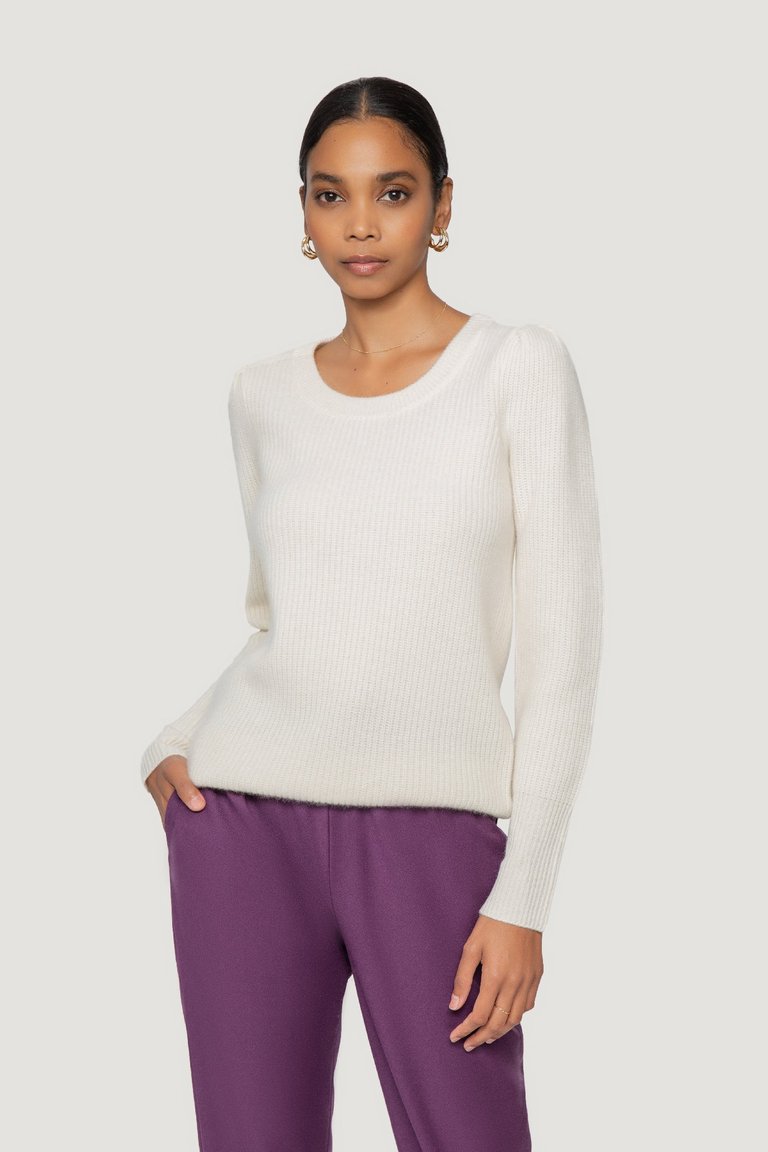 Knit Cashmere Sweater - Cream