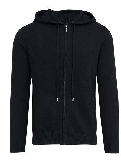 Quinn Lars Solid Full Zip Hoodie 100% Cashmere product