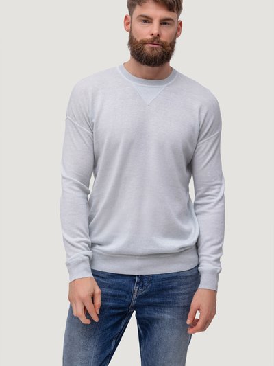Quinn Men Cashmere & Linen Classic Crew Neck Sweatshirt product