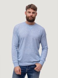 Men Cashmere & Linen Classic Crew Neck Sweatshirt