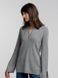 Polo Tunic Cashmere Sweater