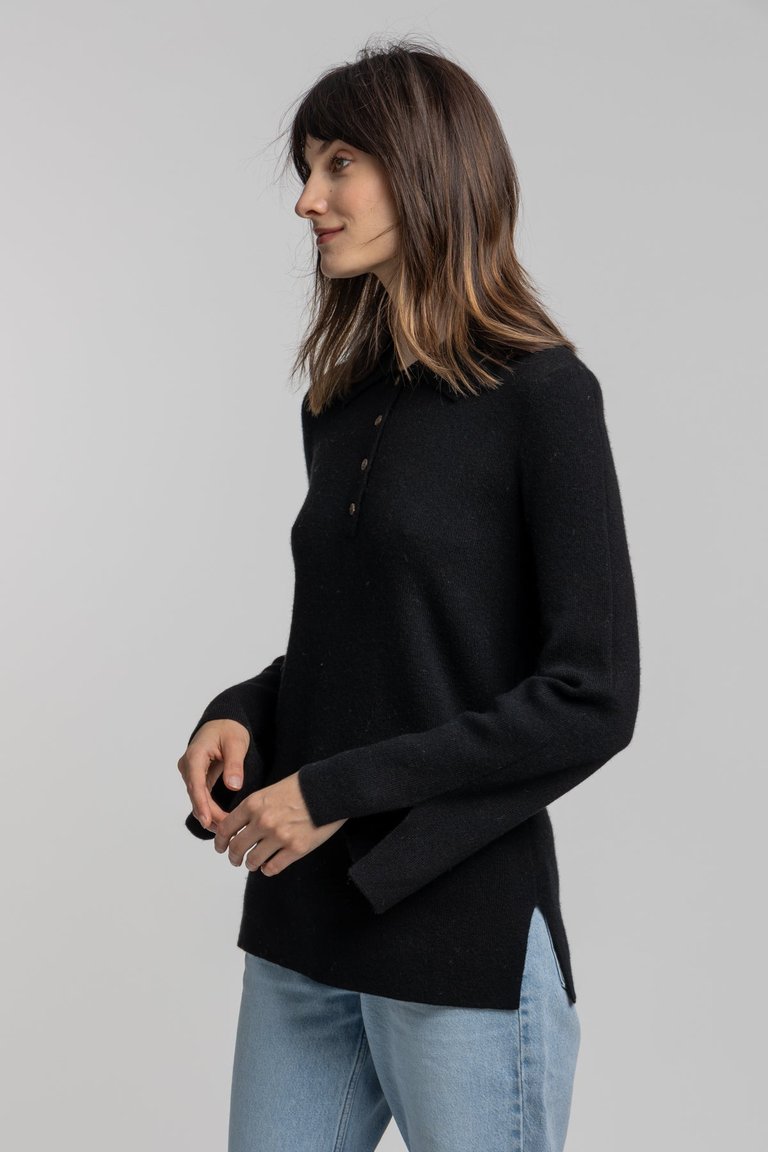 Polo Tunic Cashmere Sweater