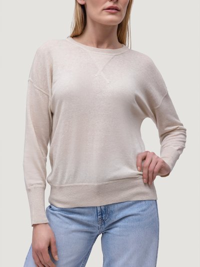 Quinn Women Cashmere & Linen Classic Crew Neck Sweatshirt product