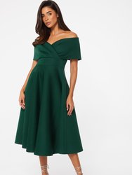 Bardot Skater Midi Dress