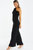 Black One Shoulder Organza Detail Jumpsuit