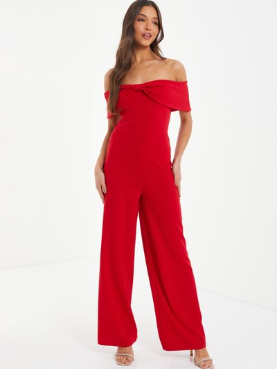 Quiz Bow Bardot Palazzo Jumpsuit product