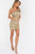 Bow One-Shoulder Sequin Bodycon Dress - Gold