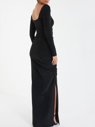 Brillo Long Sleeve Maxi Dress