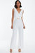 Buckle Frill Detail Palazzo Jumpsuit - White