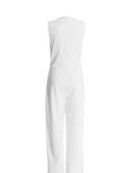 Buckle Frill Detail Palazzo Jumpsuit
