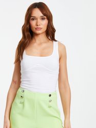 Button Detail Tailored Shorts