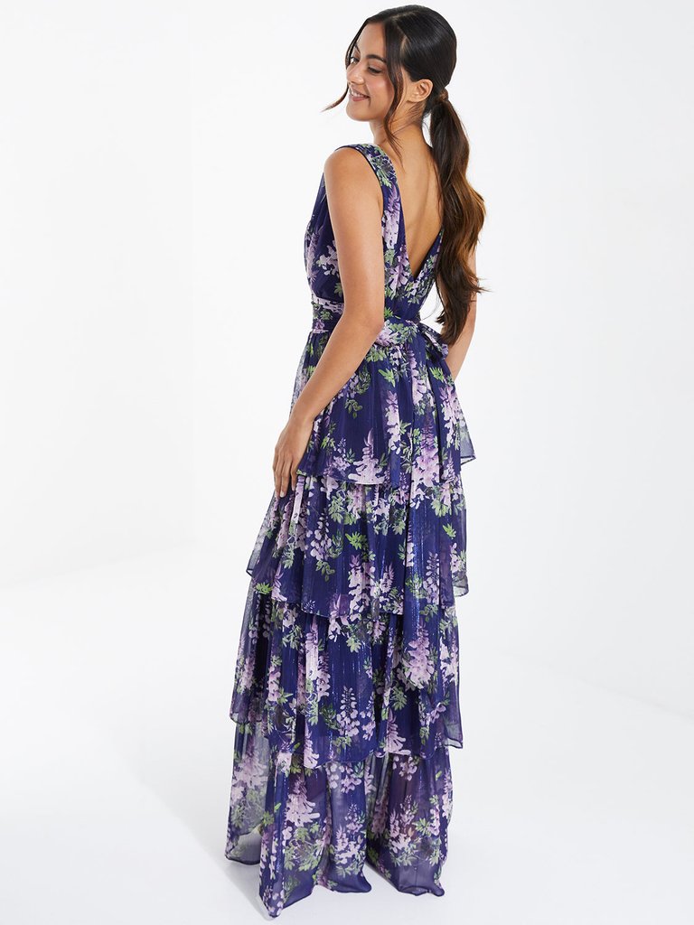 Tiera Floral Chiffon Dress