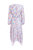 Chiffon Jacquard Wrap Long Sleeve Maxi Dress