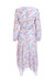 Chiffon Jacquard Wrap Long Sleeve Maxi Dress