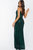 Cowl Neck Sequin Fishtail Evening Dress