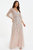 Embellished Sequin Evening Dress - Neutral