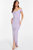 Glitter Brillo Bardot Maxi Dress - Purple