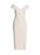 Jacquard Midi Bardot Wrap Dress